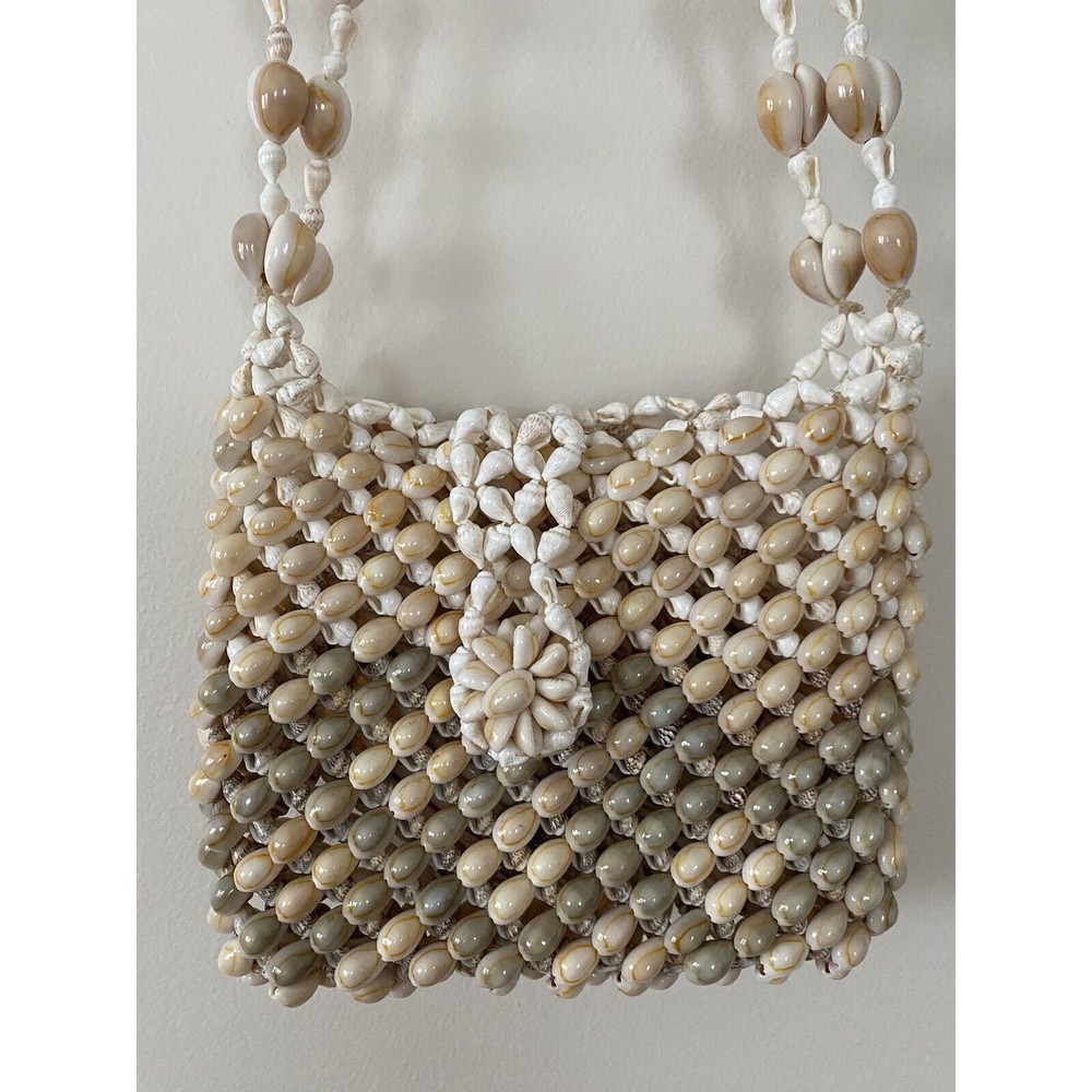 Vintage Handmade Sea Shell Purse